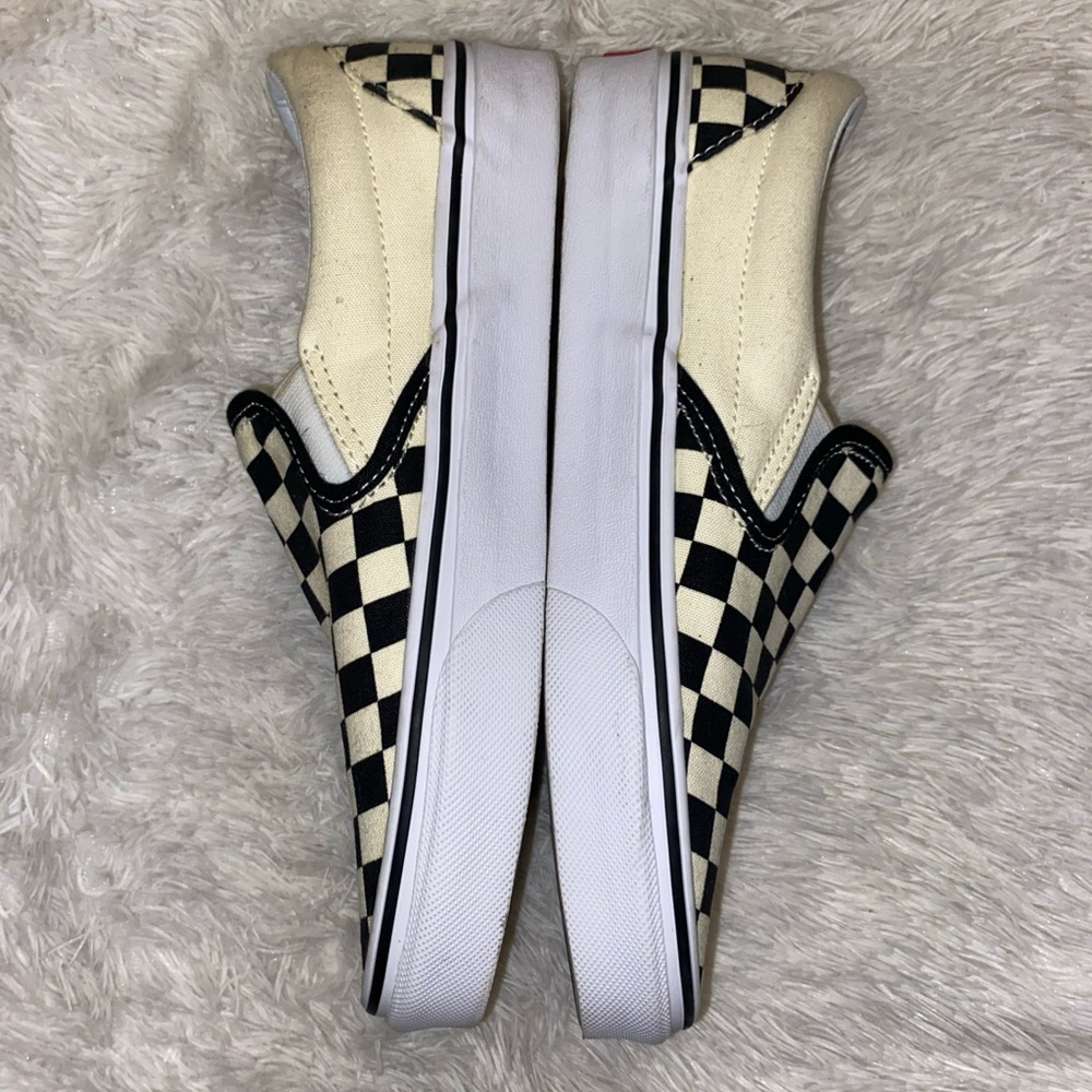 Vans Black and White Checkerboard Slip-Ons - Picture 2 of 4